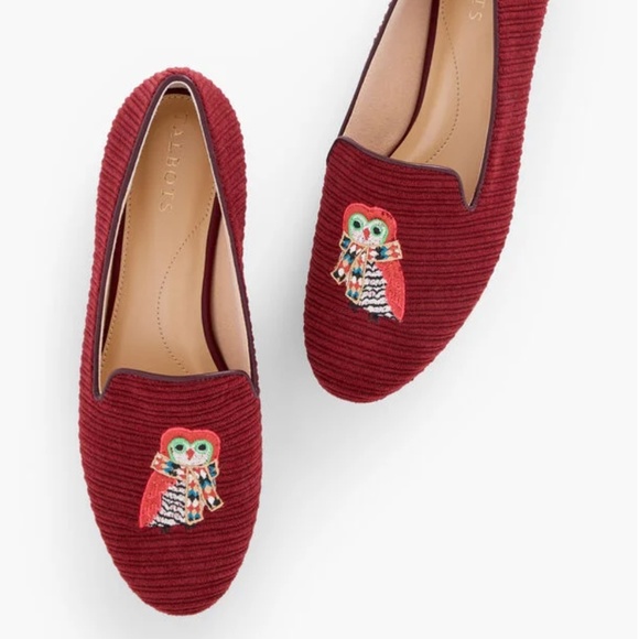 Ryan Corduroy Loafers - Embroidered Owl - Picture 1 of 6